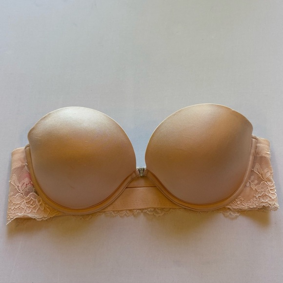 La SENZA Other - La Senza Beyond Sexy Pink Front Close Lace Strapless Bra Size 38B
